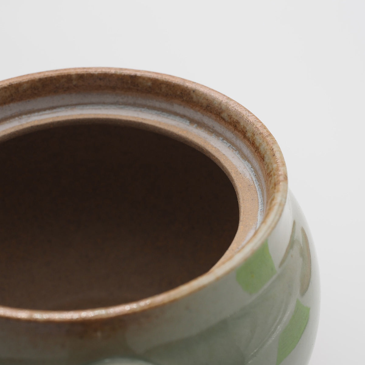 Japanese Tokoname Ware Kyusu Teapot 'Ash Gray Green Glaze' Ceramesh 350ml Made in Japan, Aichi