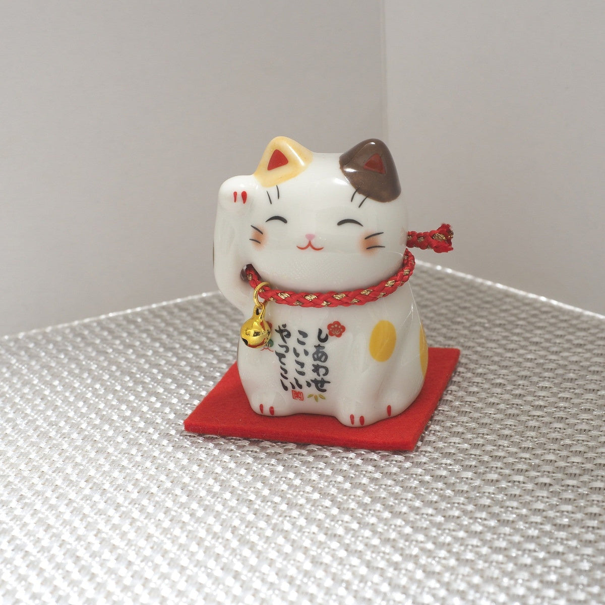 Brown Calico Maneki Neko – Mini Lucky Cat - Yakushigama