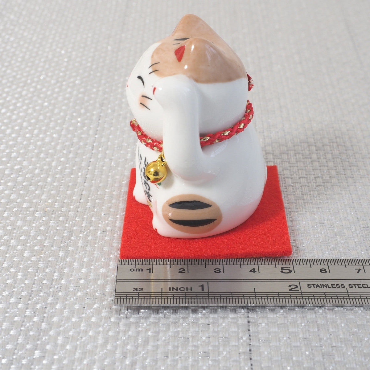 Japanese Lucky Cat Figurine – Orange Tabby Maneki Neko | Yakushigama