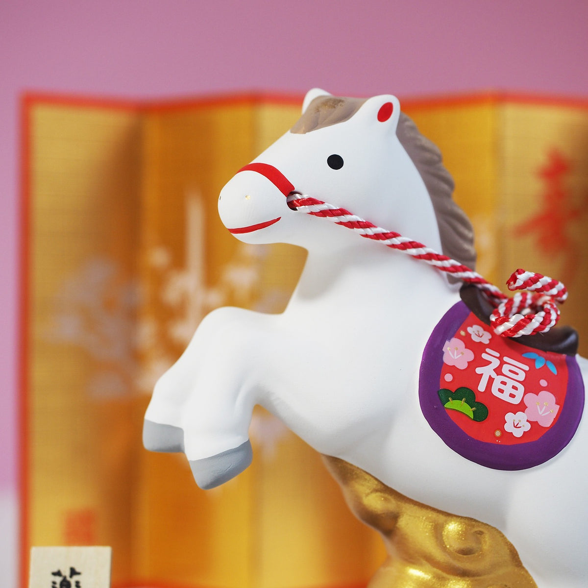 Soaring Horse Zodiac Figurine with Display Screen | Yakushigama 2026 Zodiac