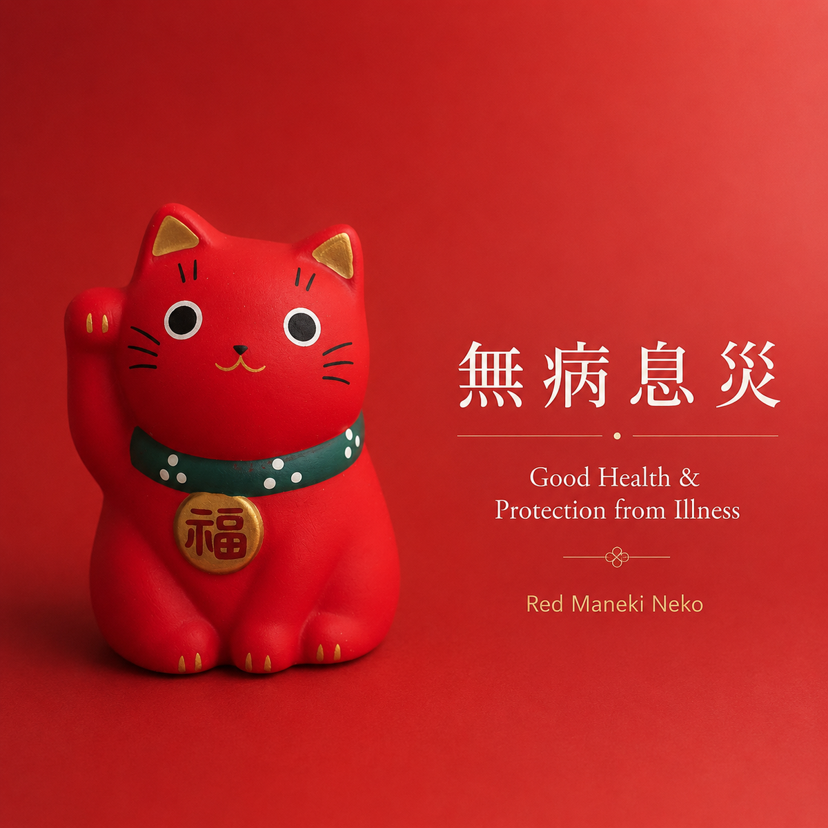Set of 9 Mini Japanese Maneki Neko Lucky Cat Figurine | Yakushigama