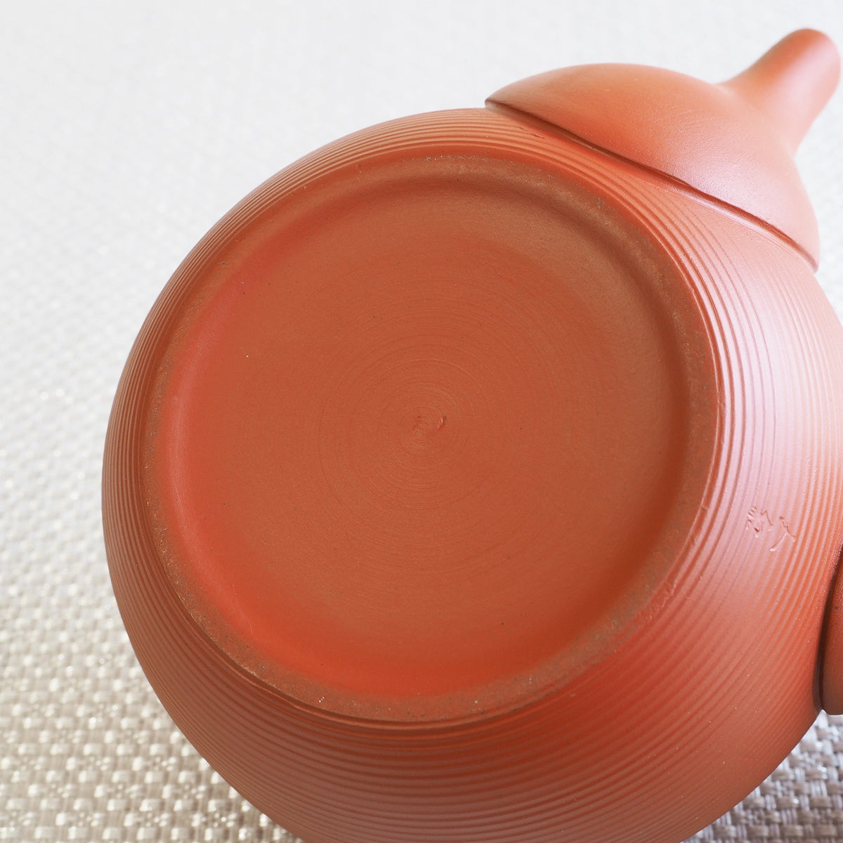 Japanese Tokoname Ware Kyusu Teapot Red Clay Ceramesh 430ml Made in Japan, Aichi
