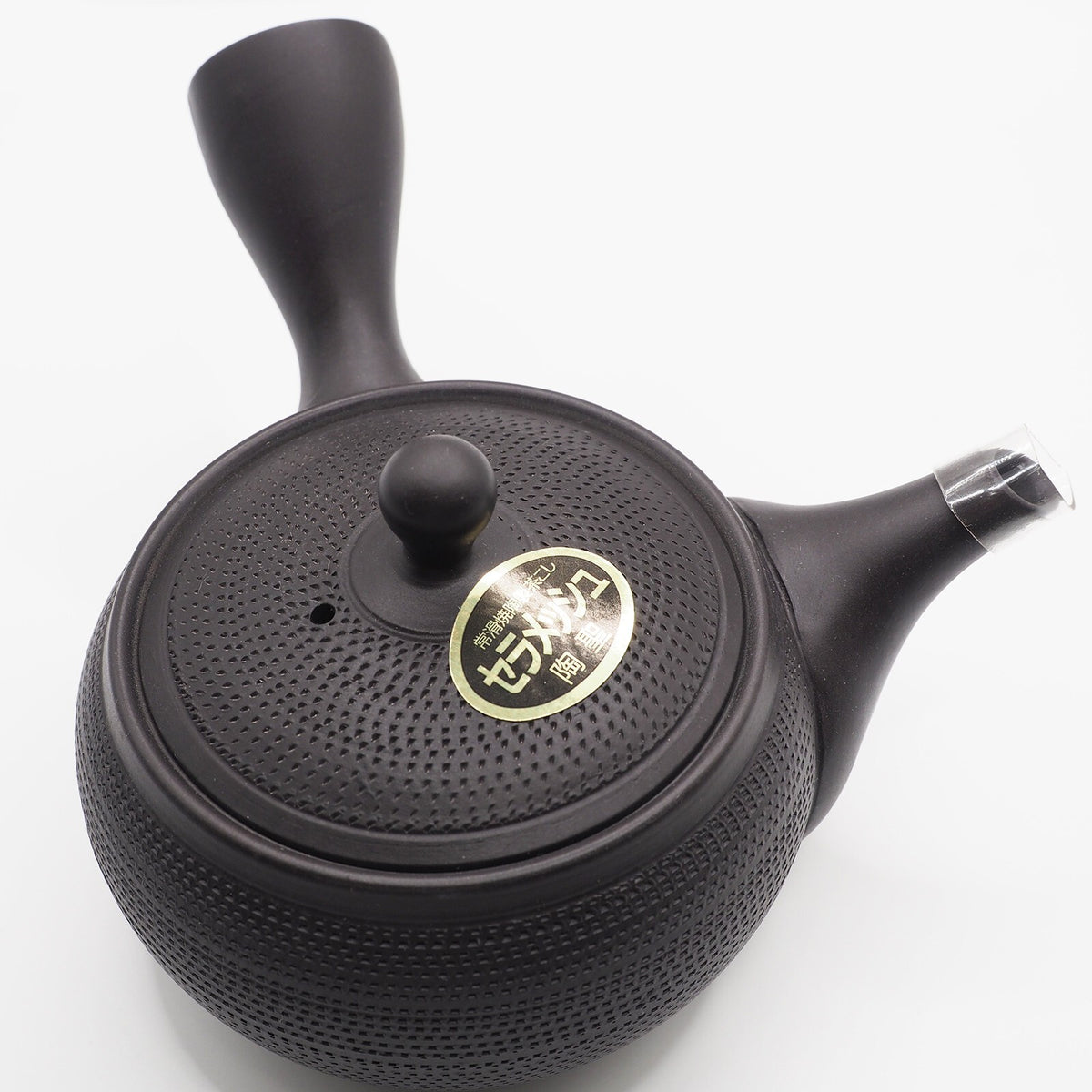 Japanese Tokoname Ware Kyusu Teapot 'Dark Gray Black Ceramesh' 300ml Made in Japan, Aichi