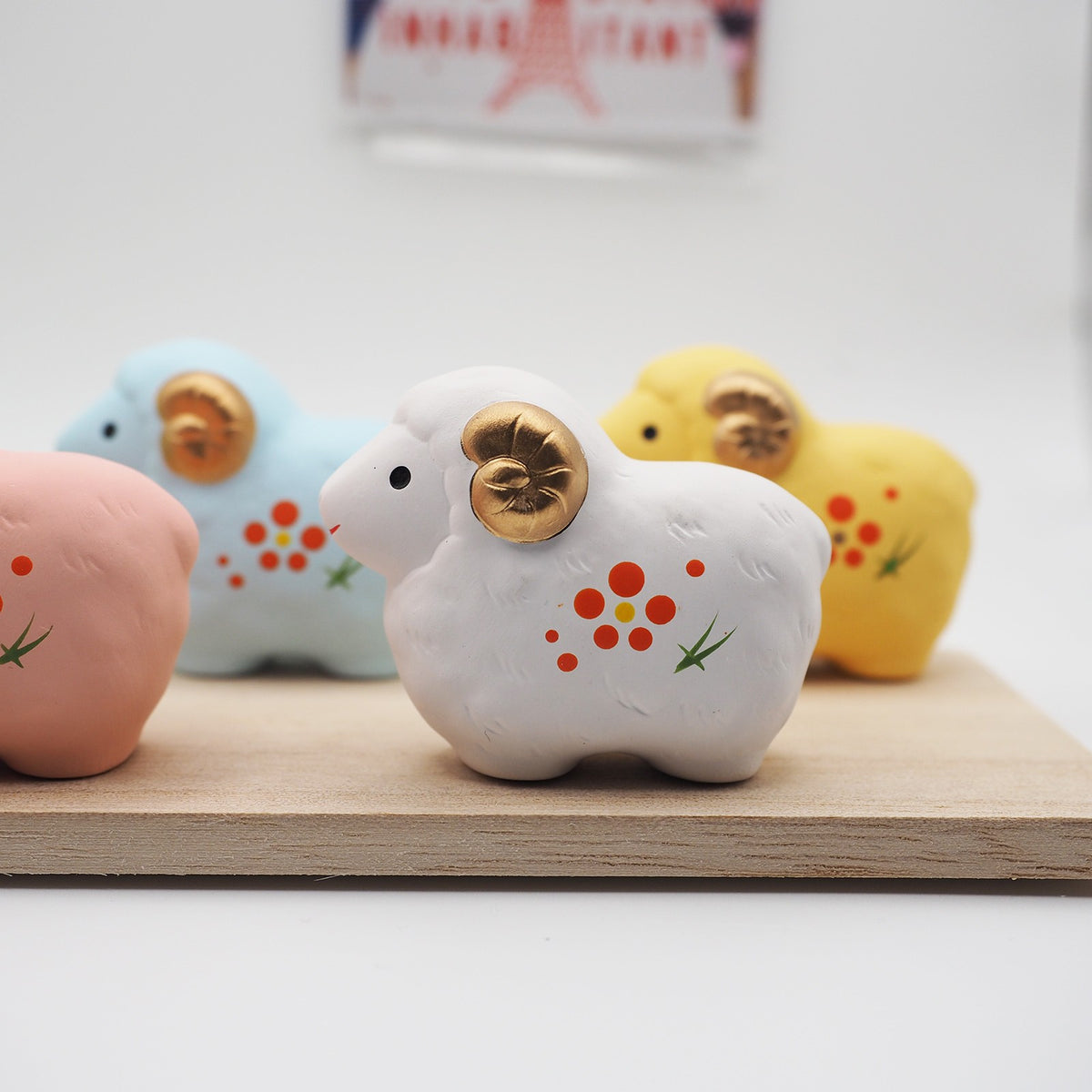 Pastel Sheep Zodiac Figurine Set of 5 | Yakushigama 2027