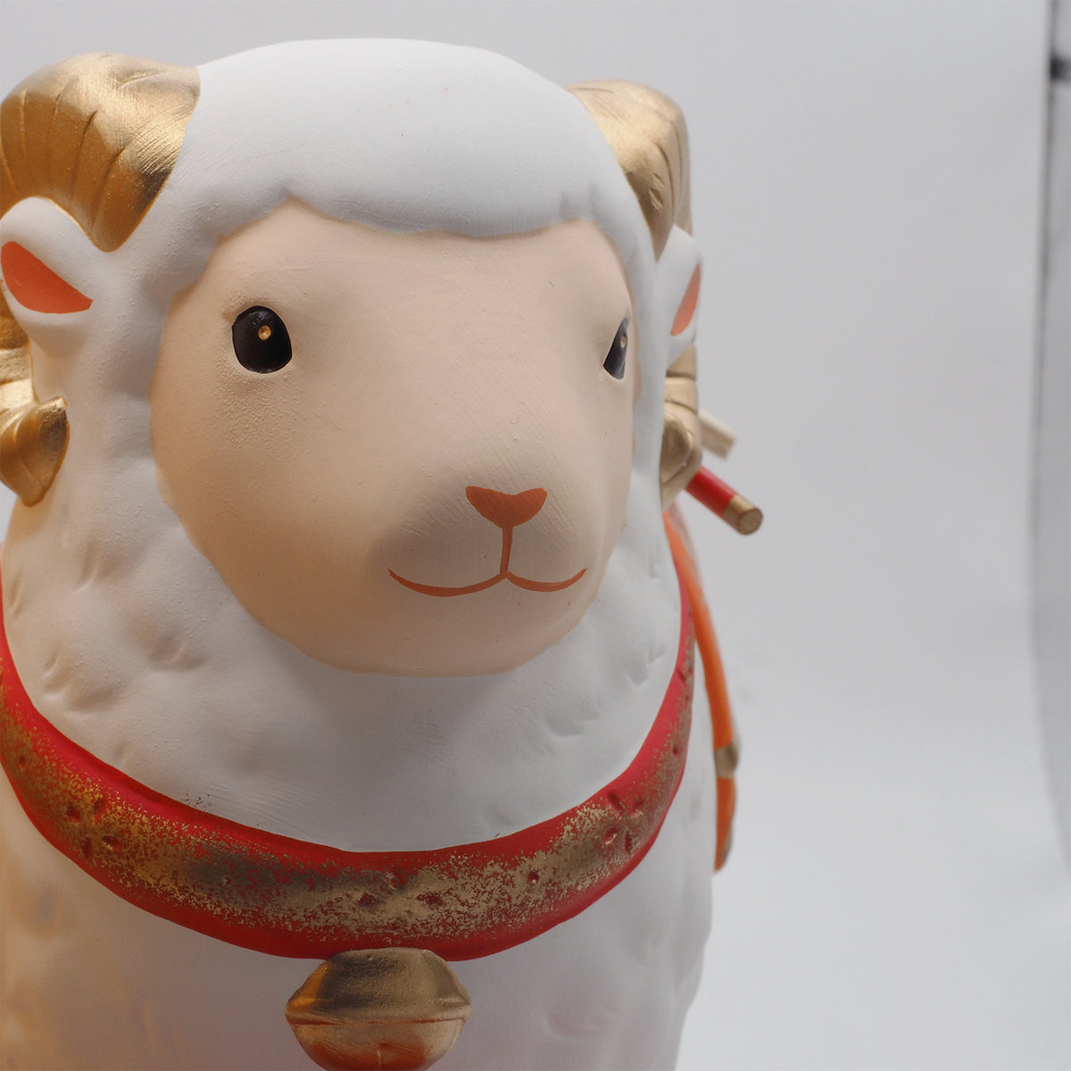Japanese Grand Sheep Zodiac Ornament w/ Hamaya Arrow 2027 Yakushigama Eto Decor