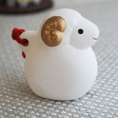 Mini Sheep Zodiac Clay Bell | Yakushigama 2027