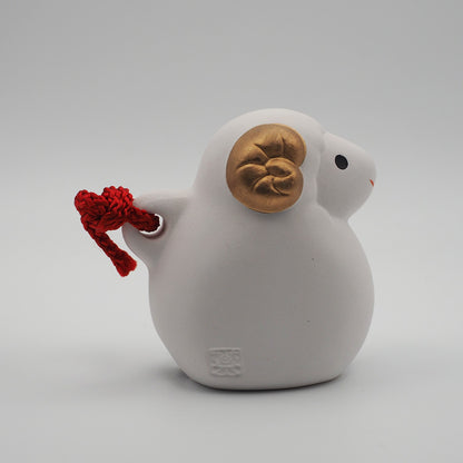 Mini Sheep Zodiac Clay Bell | Yakushigama 2027