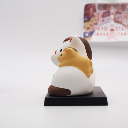 Horse and Foal Zodiac Figurine with Display Screen | Yakushigama 2026 Zodiac