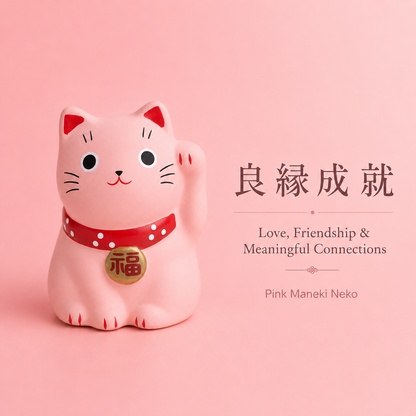 Set of 9 Mini Japanese Maneki Neko Lucky Cat Figurine | Yakushigama