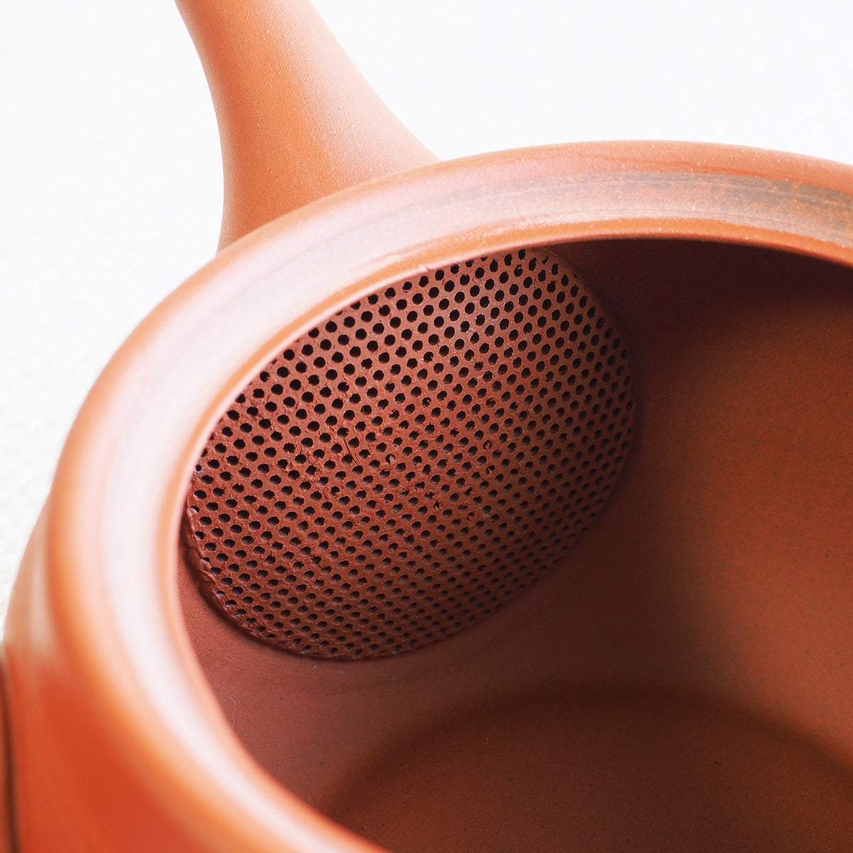 Japanese Tokoname Ware Kyusu Teapot  Red Clay Ceramesh 430ml Made in Japan, Aichi