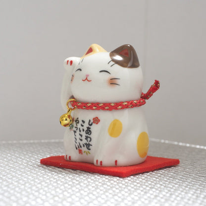 Japanese Lucky Cat Pair – Brown Calico & Calico Maneki Neko | Yakushigama
