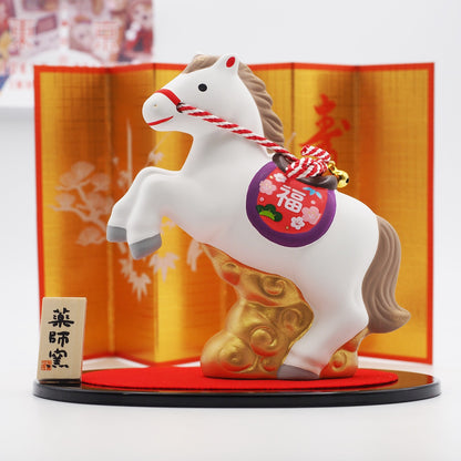 Soaring Horse Zodiac Figurine with Display Screen | Yakushigama 2026 Zodiac