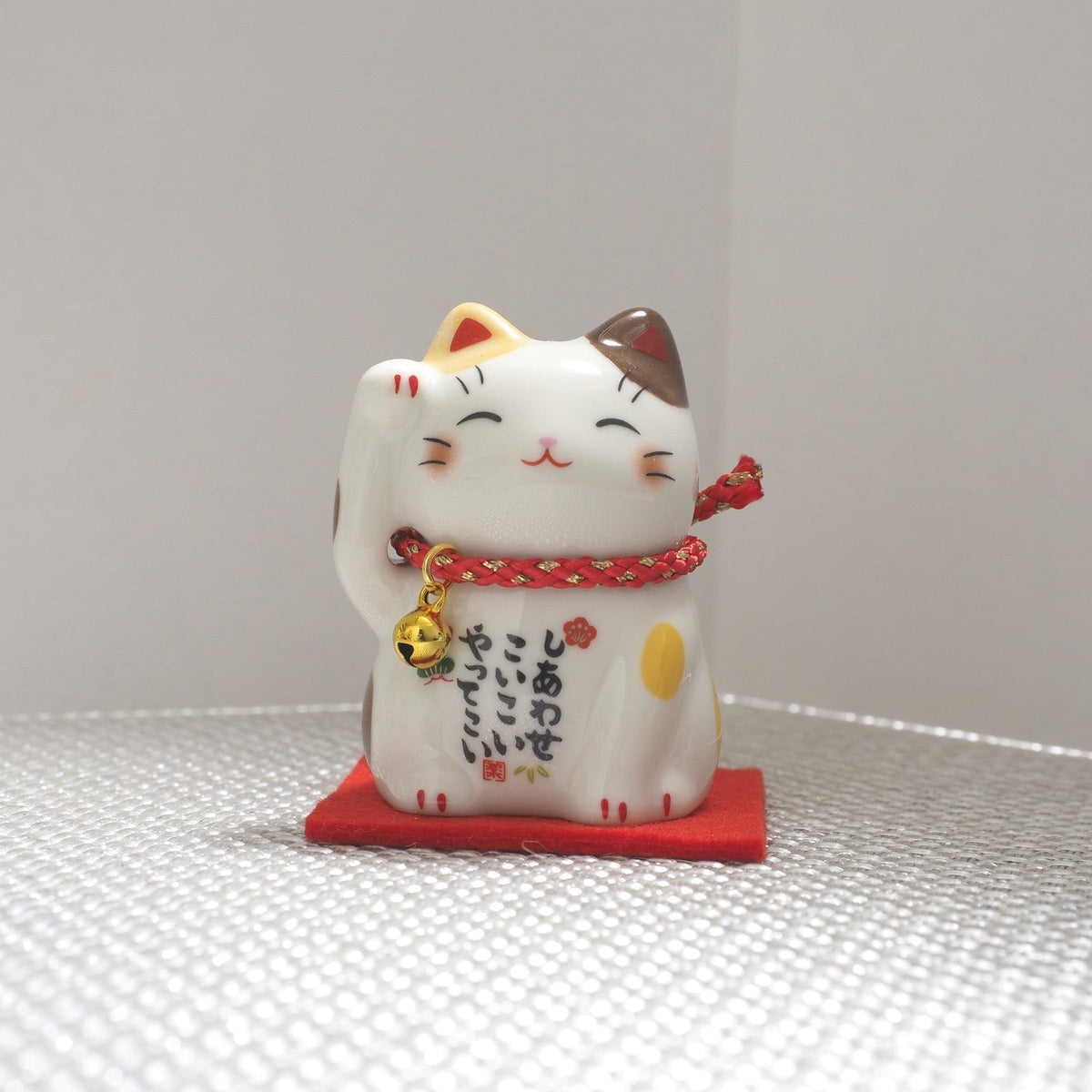 Brown Calico Maneki Neko – Mini Lucky Cat - Yakushigama