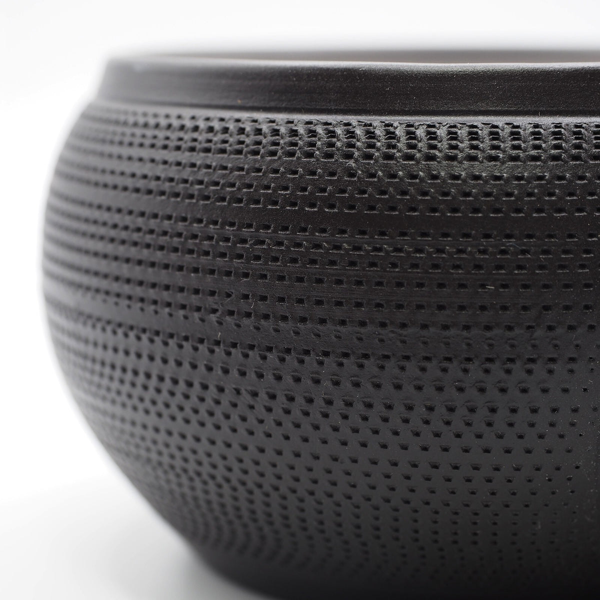 Japanese Tokoname Ware Kyusu Teapot 'Dark Gray Black Ceramesh' 300ml Made in Japan, Aichi