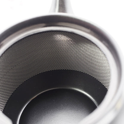 Japanese Tokoname Ware Kyusu Teapot 'Black-Round' 360ml Made in Japan, Aichi