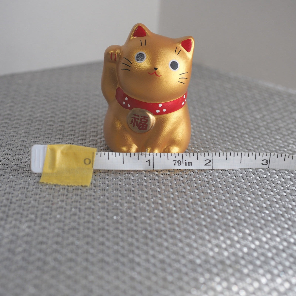 Mini Japanese Lucky Cat Pair – Gold & Silver Maneki Neko | Yakushigama