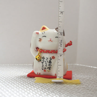 Japanese Lucky Cat Pair – Brown Calico & Calico Maneki Neko | Yakushigama
