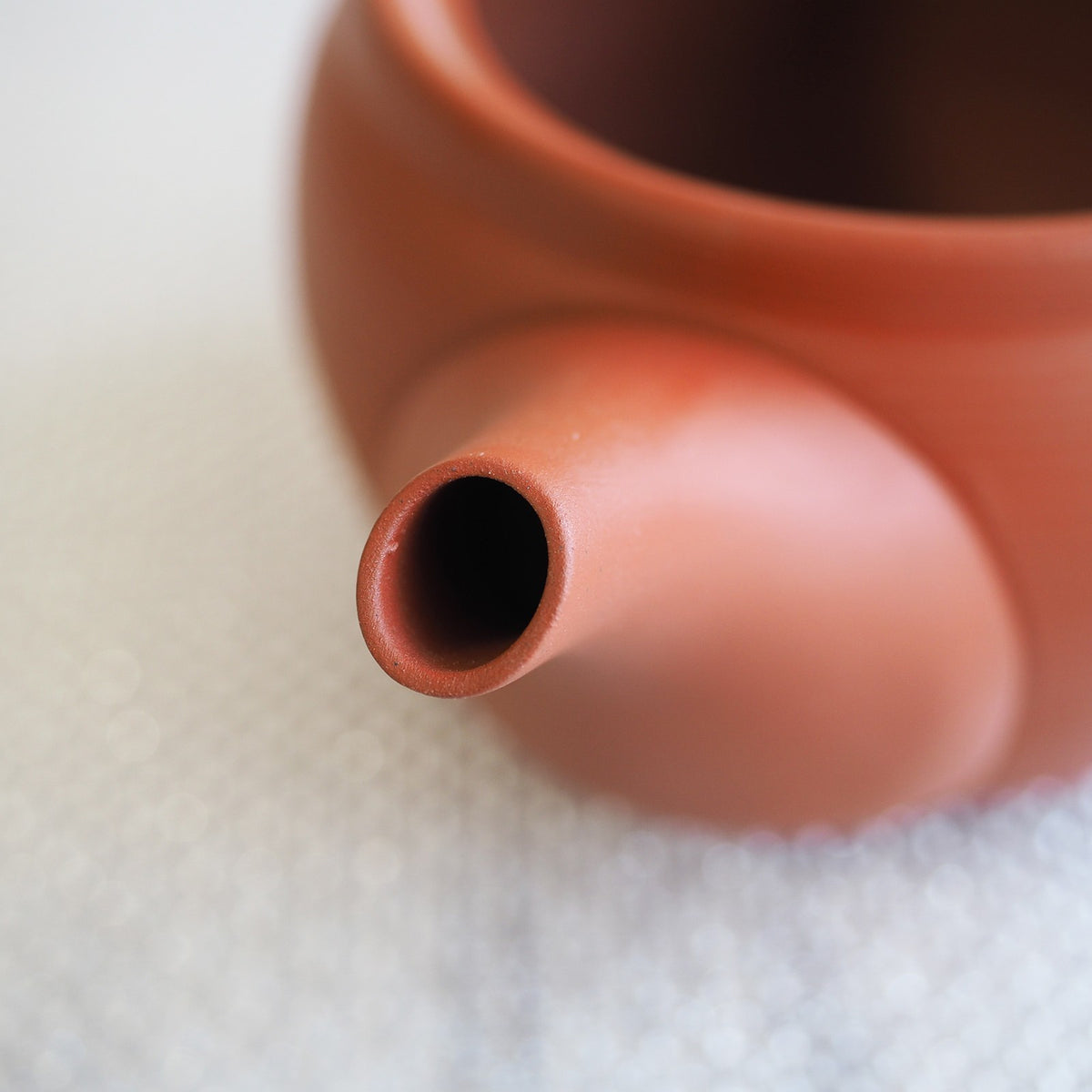 Japanese Tokoname Ware Kyusu Teapot  Red Clay Ceramesh 430ml Made in Japan, Aichi