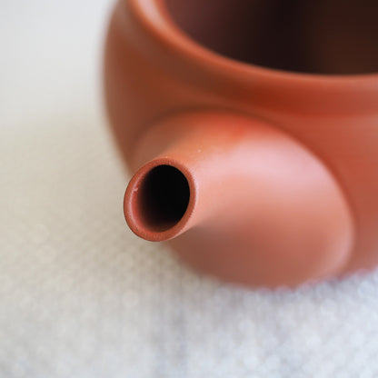 Japanese Tokoname Ware Kyusu Teapot  Red Clay Ceramesh 430ml Made in Japan, Aichi