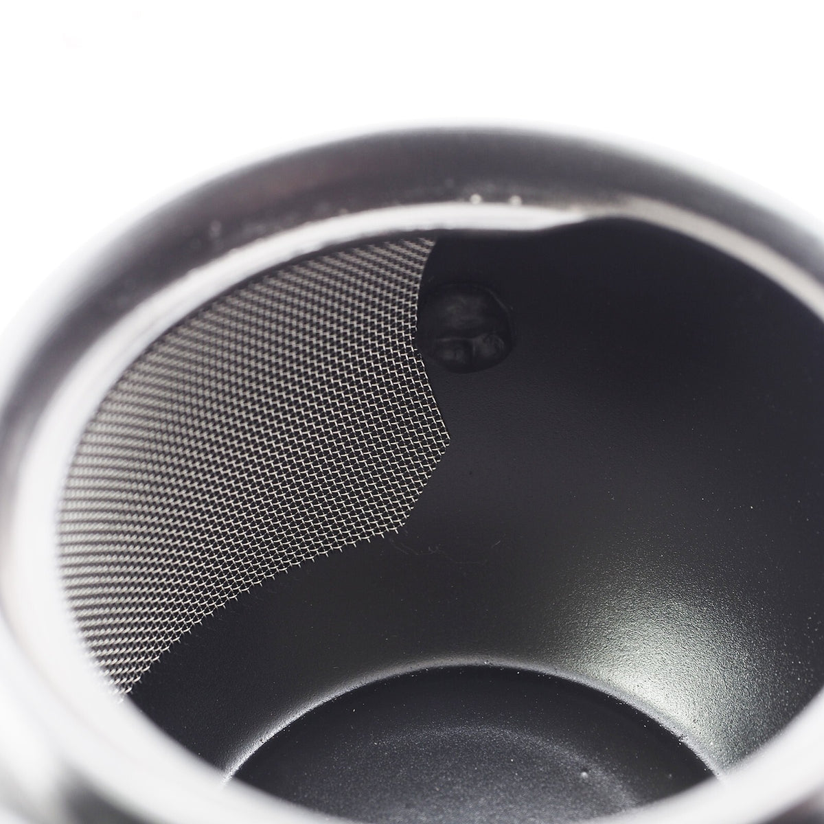 Japanese Tokoname Ware Kyusu Teapot 'Black-Round' 360ml Made in Japan, Aichi