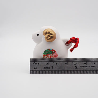 Mini Sheep Zodiac Clay Bell | Yakushigama 2027