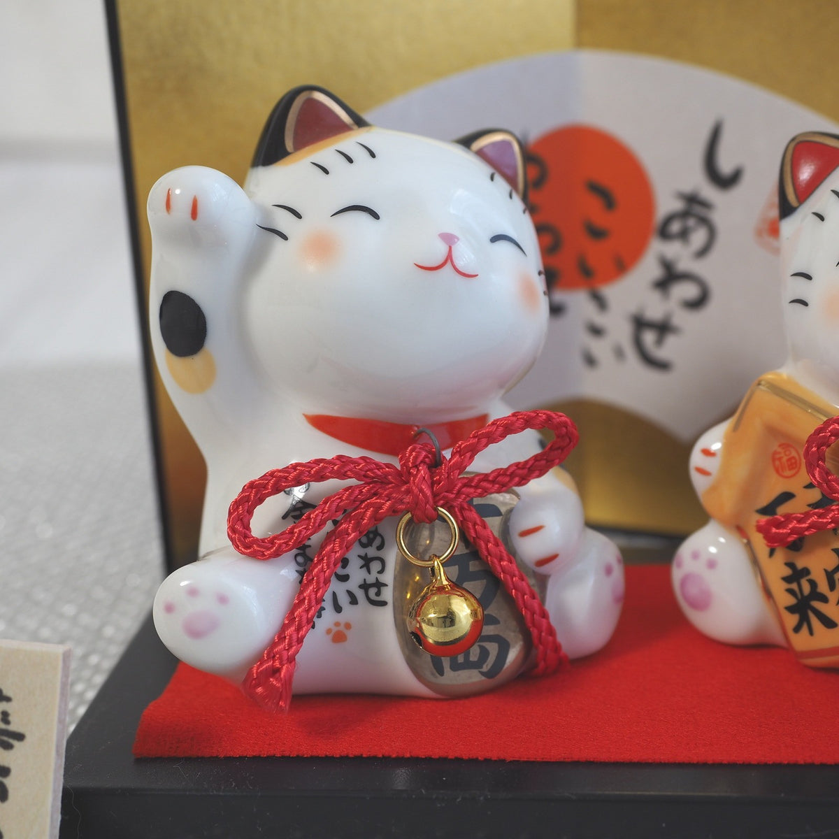 Maneki Neko Japanese Lucky Cat Pair – Wealth & Welcome | Yakushigama