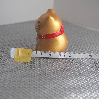 Mini Japanese Lucky Cat Pair – Gold & Silver Maneki Neko | Yakushigama