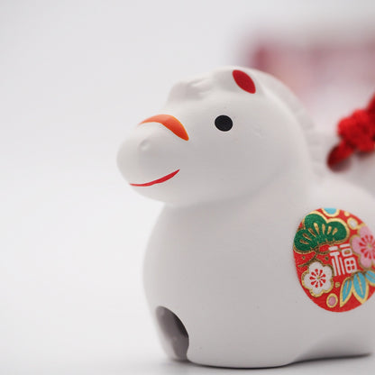 Mini Horse Zodiac Clay Bell | Yakushigama 2026 Zodiac