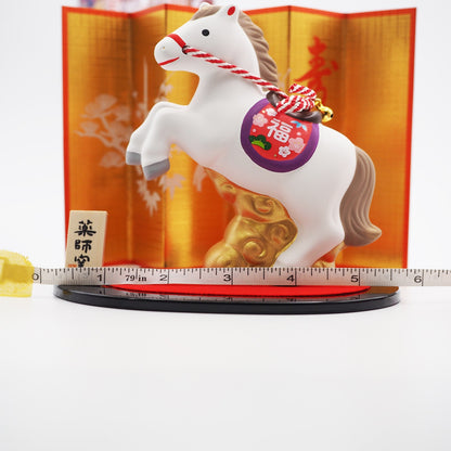 Soaring Horse Zodiac Figurine with Display Screen | Yakushigama 2026 Zodiac