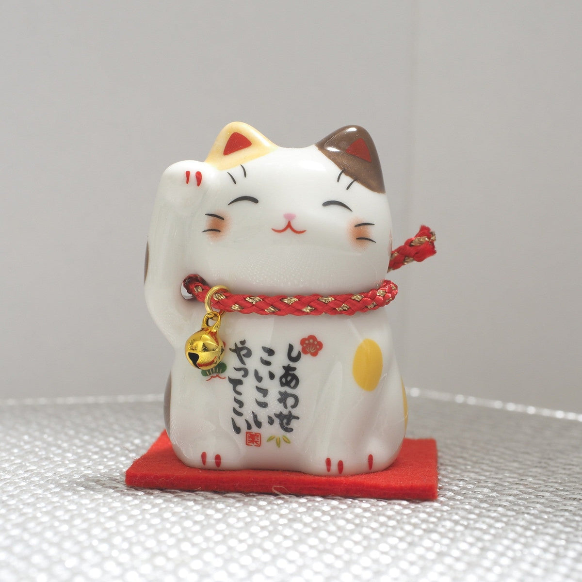 Brown Calico Maneki Neko – Mini Lucky Cat - Yakushigama