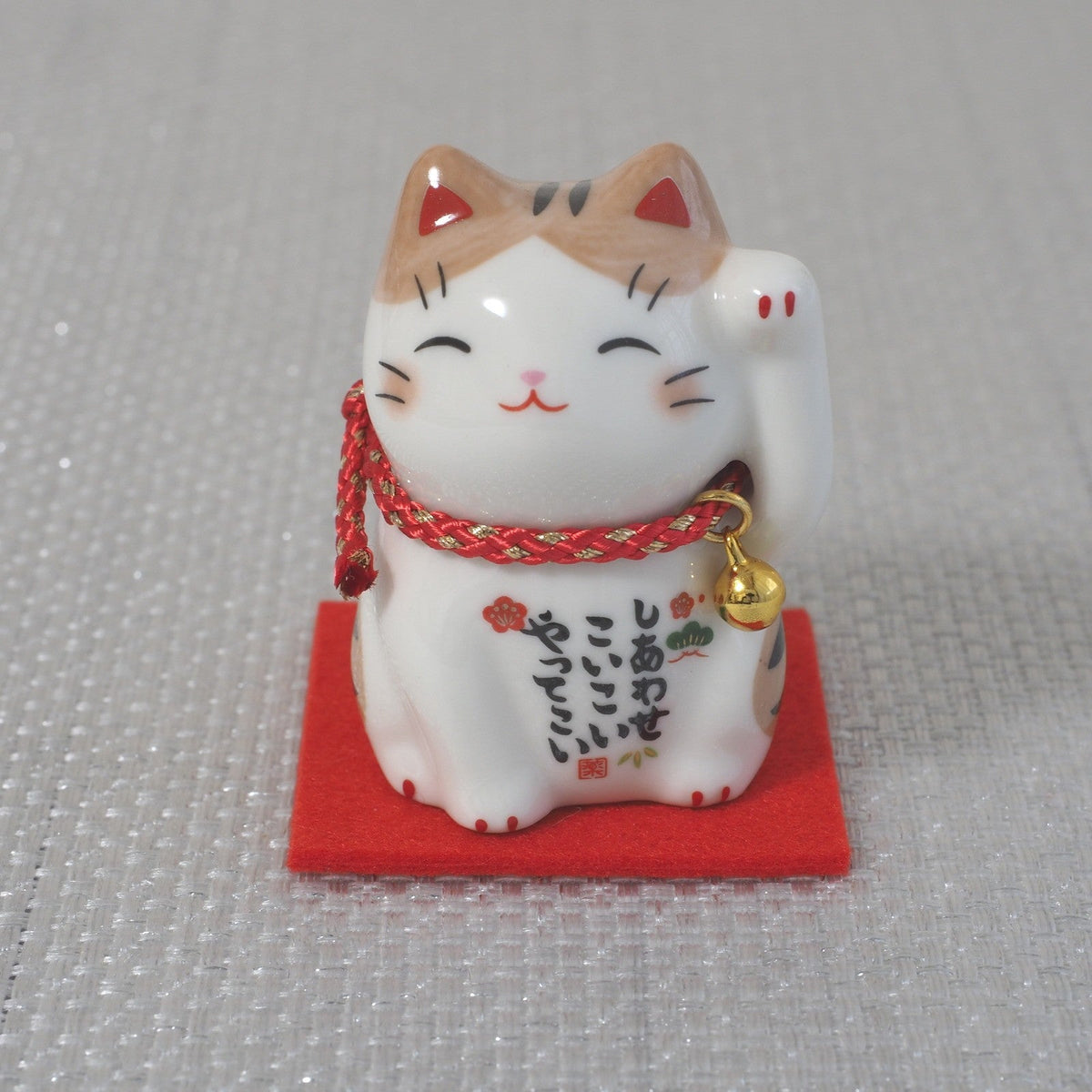 Japanese Lucky Cat Pair – Tuxedo & Orange Tabby Maneki Neko | Yakushigama