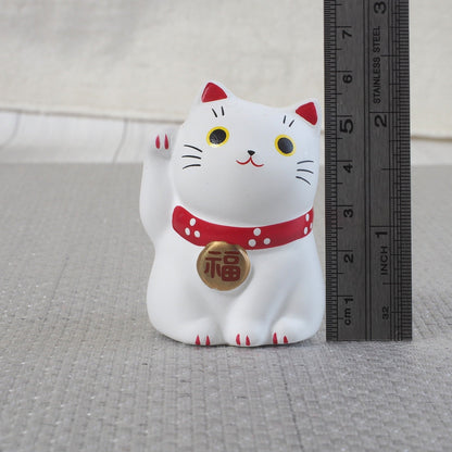 Set of 9 Mini Japanese Maneki Neko Lucky Cat Figurine | Yakushigama