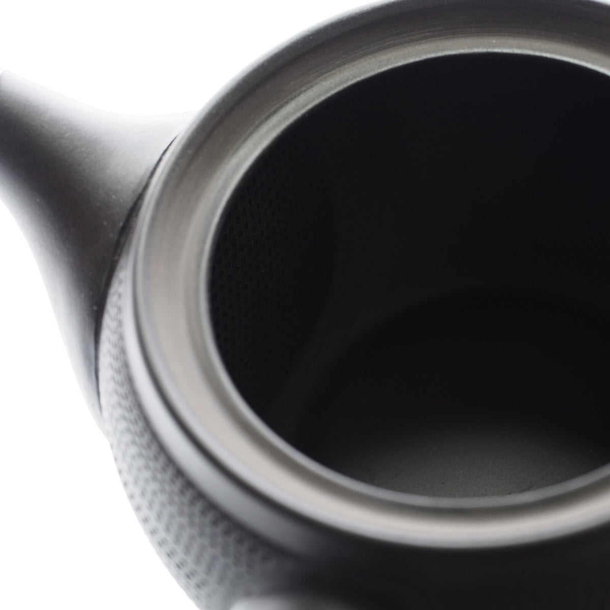 Japanese Tokoname Ware Kyusu Teapot 'Dark Gray Black Ceramesh' 300ml Made in Japan, Aichi