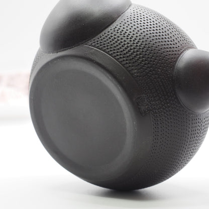 Japanese Tokoname Ware Kyusu Teapot 'Dark Gray Black Ceramesh' 300ml Made in Japan, Aichi
