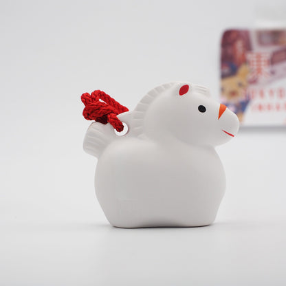 Mini Horse Zodiac Clay Bell | Yakushigama 2026 Zodiac