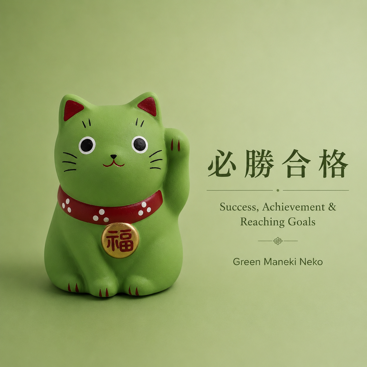 Set of 9 Mini Japanese Maneki Neko Lucky Cat Figurine | Yakushigama