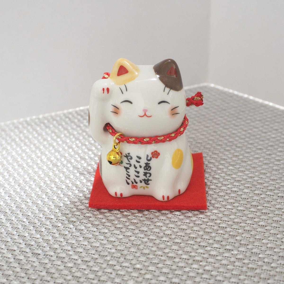 Set of 4 Japanese Lucky Cats – Calico, Brown Calico, Tuxedo & Orange Tabby | Yakushigama