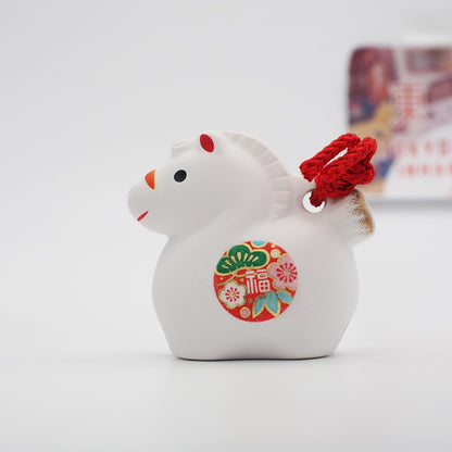 Mini Horse Zodiac Clay Bell | Yakushigama 2026 Zodiac
