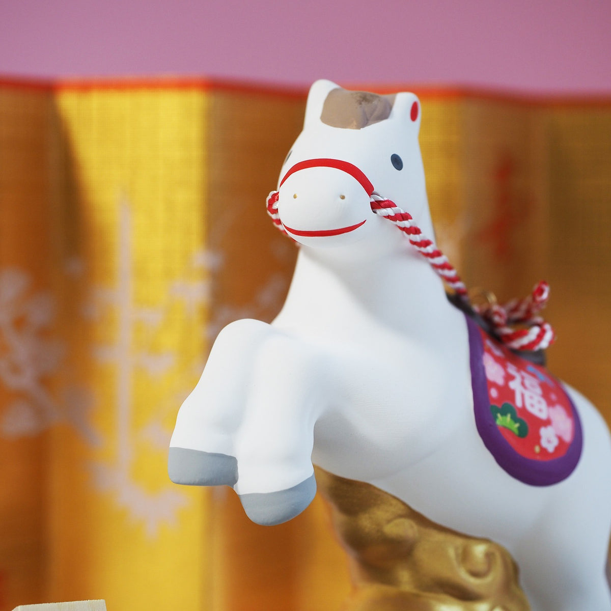 Soaring Horse Zodiac Figurine with Display Screen | Yakushigama 2026 Zodiac