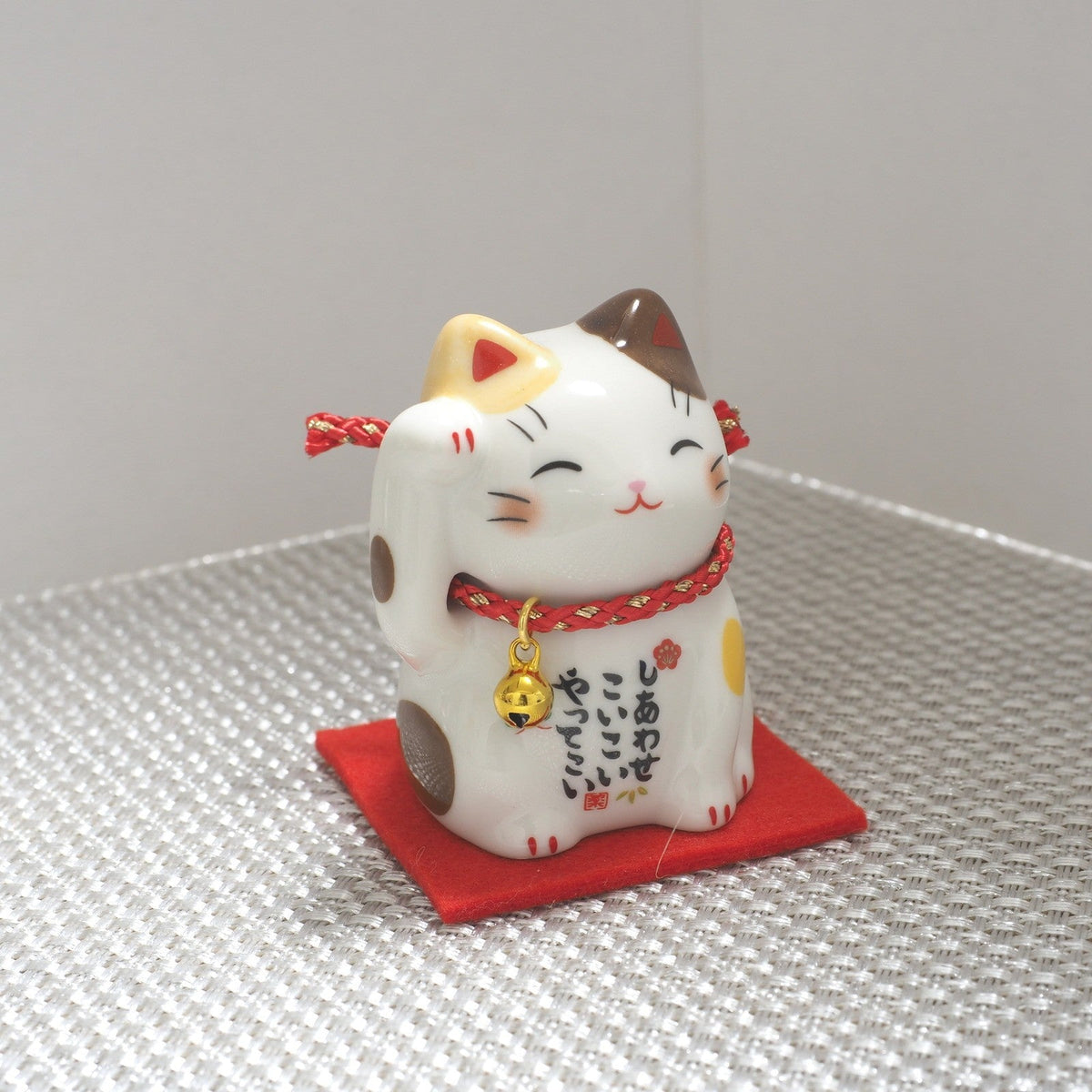 Brown Calico Maneki Neko – Mini Lucky Cat - Yakushigama