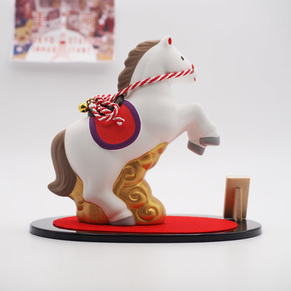 Soaring Horse Zodiac Figurine with Display Screen | Yakushigama 2026 Zodiac