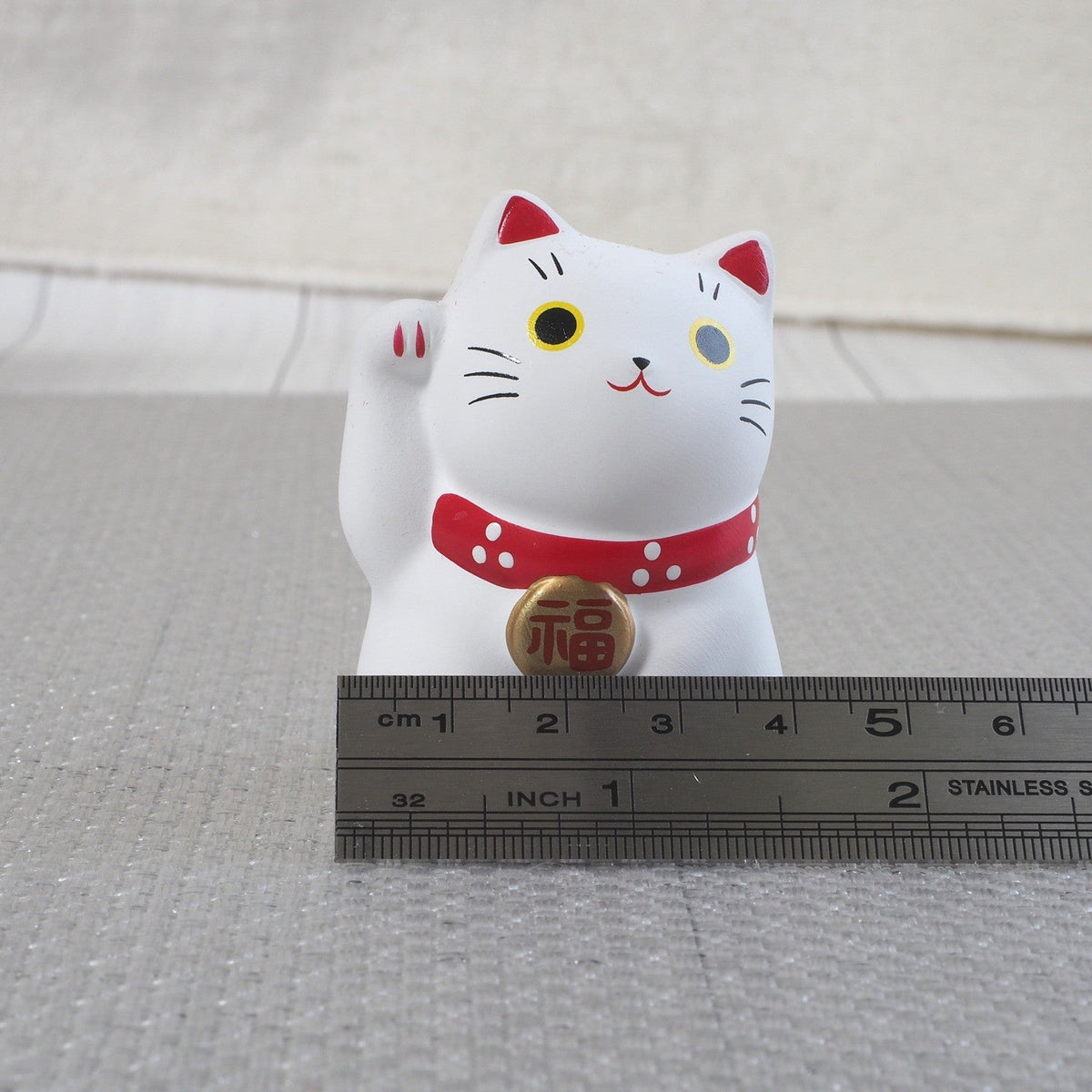 Set of 9 Mini Japanese Maneki Neko Lucky Cat Figurine | Yakushigama