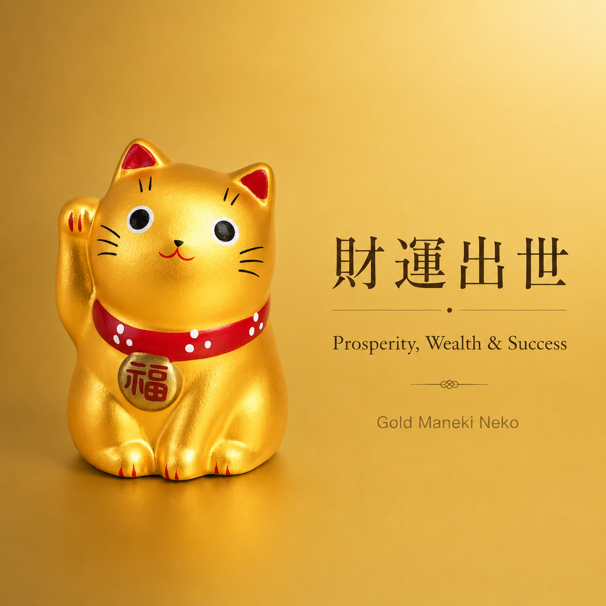 Set of 9 Mini Japanese Maneki Neko Lucky Cat Figurine | Yakushigama