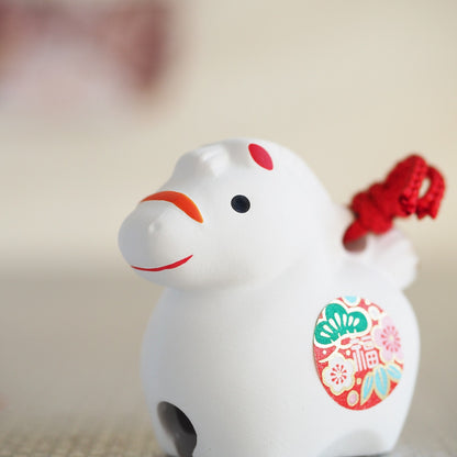 Mini Horse Zodiac Clay Bell | Yakushigama 2026 Zodiac