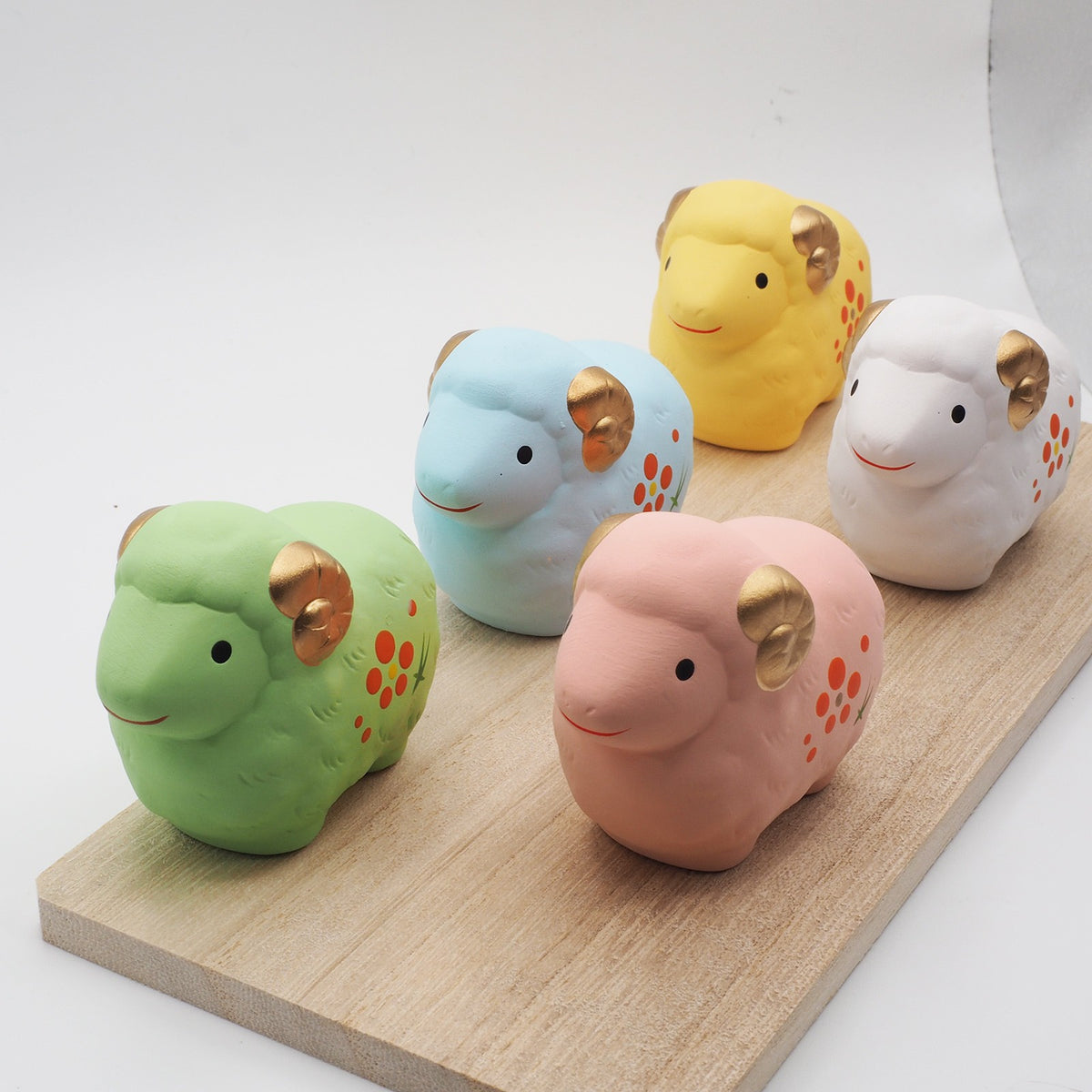 Pastel Sheep Zodiac Figurine Set of 5 | Yakushigama 2027
