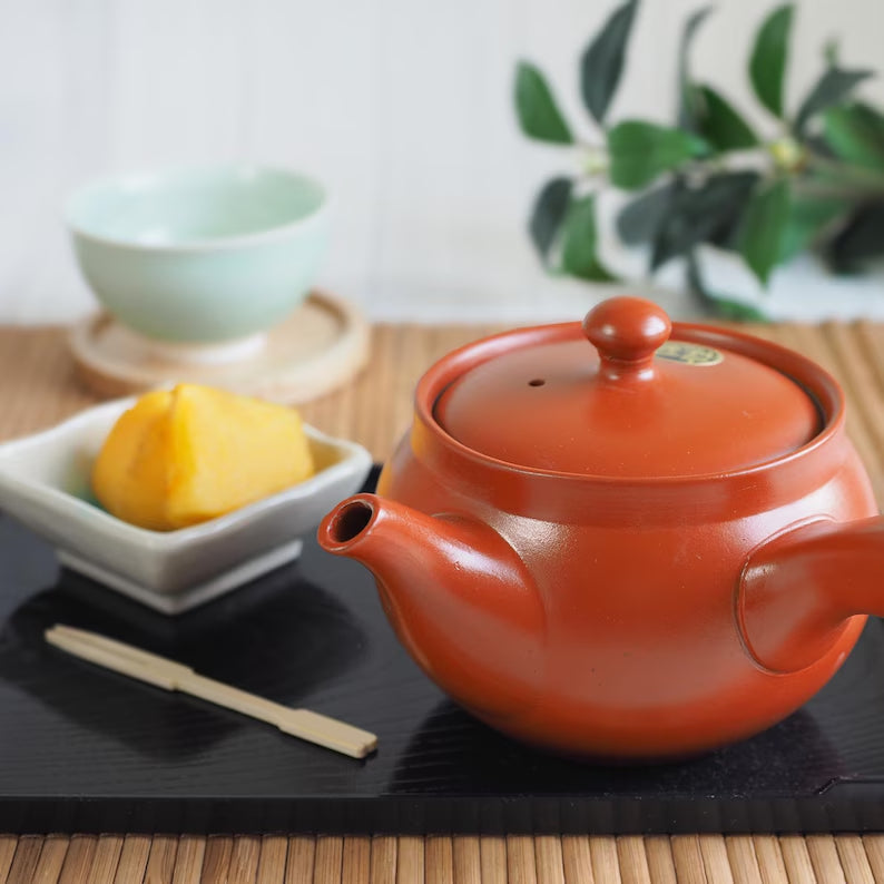 Japanese Tokoname Ware Kyusu Teapot for Daily Use 360ml Made in Japan, Aichi